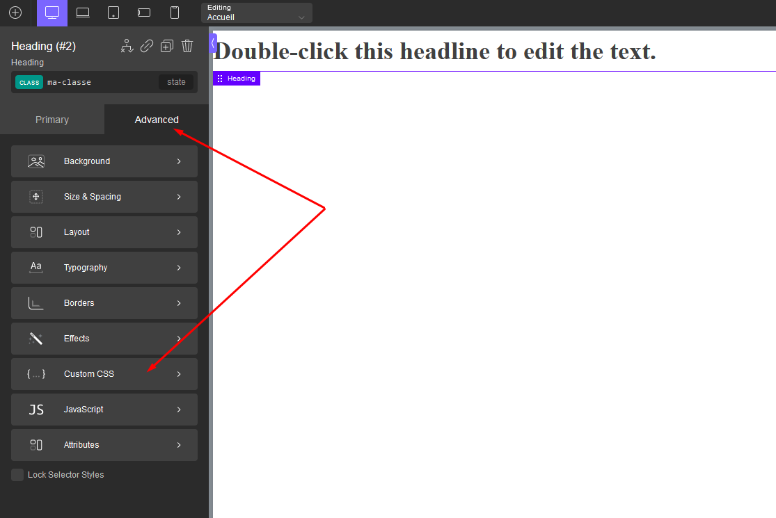 Comment ajouter du CSS avec Oxygen Builder ? • NcWebStudio