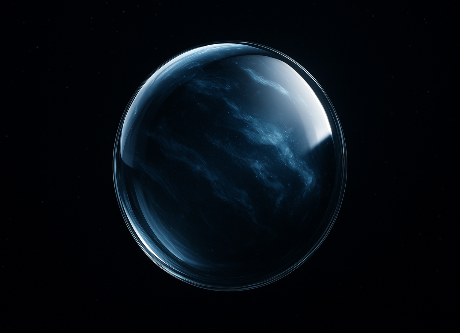 Planète verre effet écran, réalisation graphique NcWebStudio